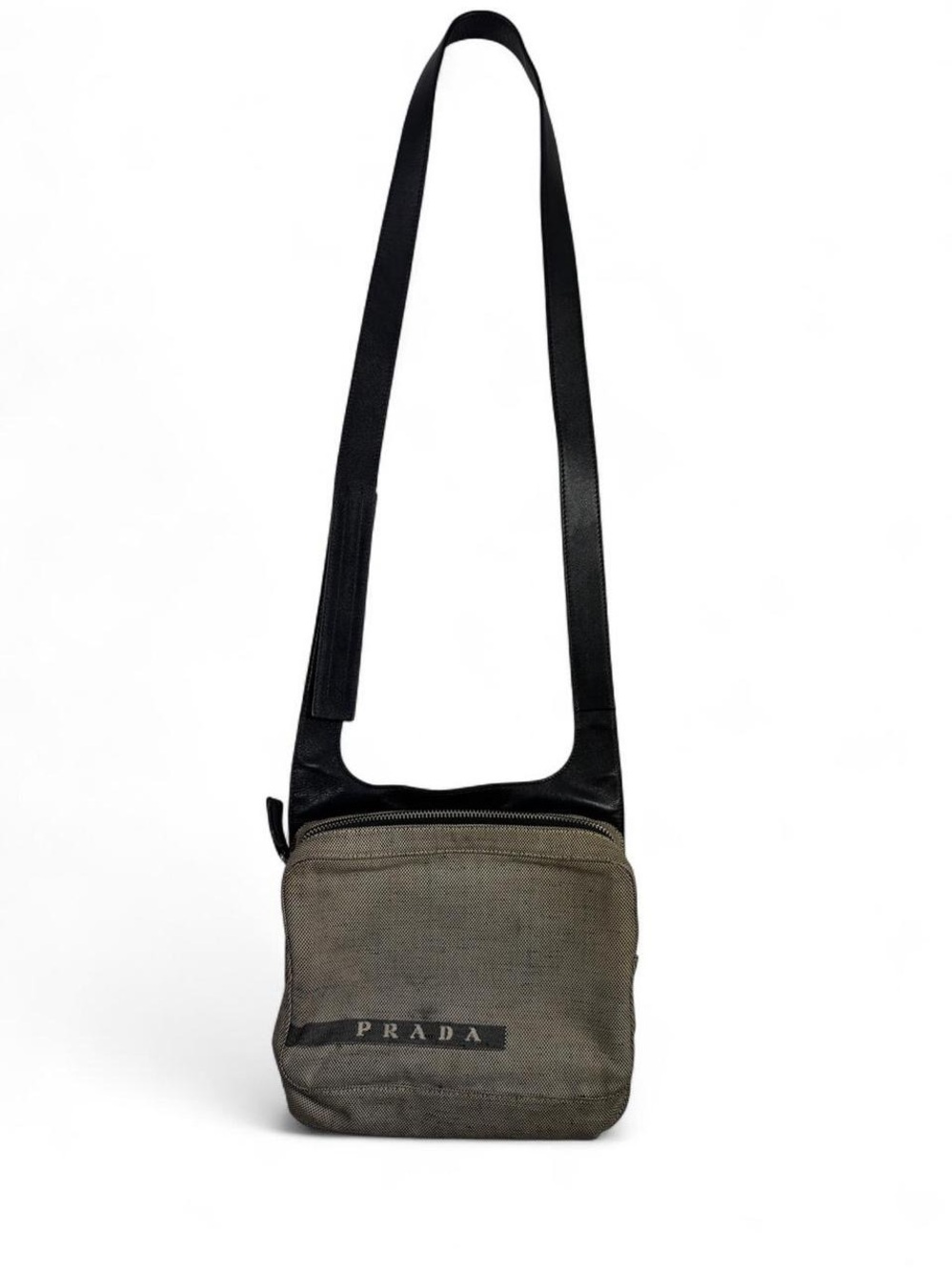 Vintage Prada Sport SS99 Canvas Leather Side Bag